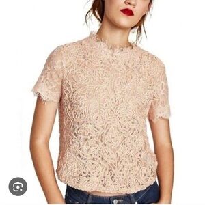 NWT Zara Lace top Size M